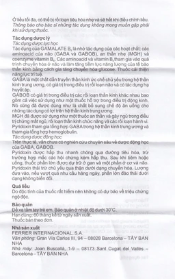 Dung dịch Gamalate B6 điều trị suy nhược thần kinh (80ml)