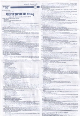 Dung dịch tiêm Gentamicin 80mg HDPharma điều trị nhiễm khuẩn nặng (10 ống x 2ml)