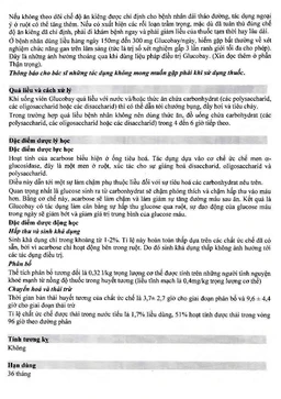 Thuốc Glucobay 50 điều trị kết hợp chế độ ăn kiêng cho bệnh nhân đái tháo đường (10 vỉ x 10 viên)