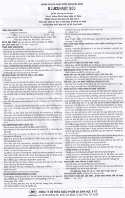 Thuốc Glucofast 500mg Mebiphar điều trị tiểu đường típ 2 (4 vỉ x 15 viên)