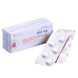 Thuốc Glucofine 850mg Domesco điều trị đái tháo đường típ 2 (4 vỉ x 5 viên)