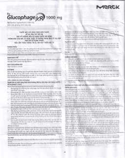 Thuốc Glucophage XR 1000mg Merck điều trị tiểu đường típ 2 (3 vỉ x 10 viên)