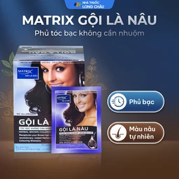 Gội là nâu Matrix làm thay đổi màu tóc, che phủ tóc bạc (10 gói x 30ml) 2