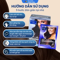 Gội là nâu Matrix làm thay đổi màu tóc, che phủ tóc bạc (10 gói x 30ml) 5