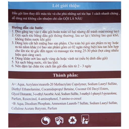 Gội là nâu Matrix làm thay đổi màu tóc, che phủ tóc bạc (10 gói x 30ml)