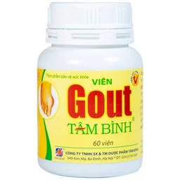 Viên hỗ trợ giảm triệu chứng đau do gút Gout Tâm Bình (60 viên)