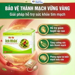 Viên hỗ trợ giảm huyết áp cao Hạ Áp Ích Nhân (4 vỉ x 10 viên) 4