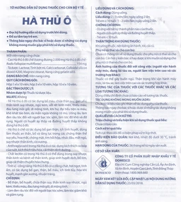 Thuốc Hà Thủ Ô Domesco bổ thận, bổ huyết, chữa thận suy (3 vỉ x 10 viên)