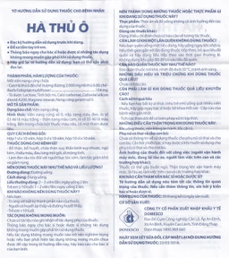 Thuốc Hà Thủ Ô Domesco bổ thận, bổ huyết, chữa thận suy (3 vỉ x 10 viên)