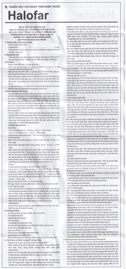 Thuốc Halofar Pharmedic điều trị các biểu hiện rối loạn tâm thần (10 vỉ x 20 viên)