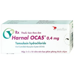 Thuốc Harnal Ocas 0.4mg Astellas hỗ trợ điều trị tăng sản tuyến tiền liệt lành tính (3 vỉ x 10 viên)