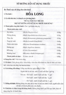 Thuốc Hỏa Long Bảo Long điều trị phong thấp, viêm khớp (10 gói x 4g)