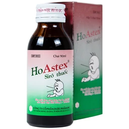 Siro HoAstex OPC điều trị ho, giảm ho trong viêm họng, viêm phế quản (90ml)