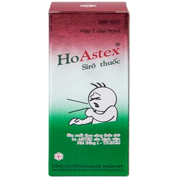 Siro HoAstex OPC điều trị ho, giảm ho trong viêm họng, viêm phế quản (90ml)