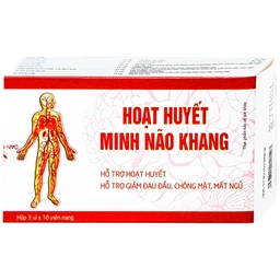 Viên uống Hoạt Huyết Minh Não Khang hỗ trợ hoạt huyết, giảm đau đầu, chóng mặt, mất ngủ (3 vỉ x 10 viên) 1