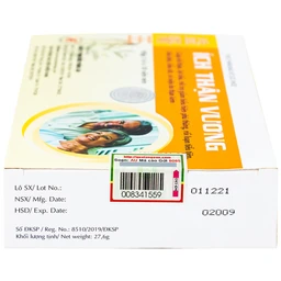 Viên uống bổ thận Ích Thận Vương Á Âu (3 vỉ x 10 viên)