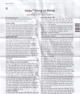 Thuốc Imdur 60mg AstraZeneca điều trị dự phòng đau thắt ngực (2 vỉ x 15 viên)
