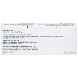 Thuốc Imdur 60mg AstraZeneca điều trị dự phòng đau thắt ngực (2 vỉ x 15 viên)