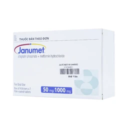 Viên nén Janumet 50mg/1000mg MSD điều trị đái tháo đường típ 2 (4 vỉ x 7 viên)