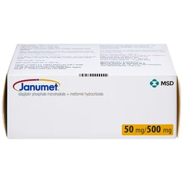 Viên nén Janumet 50mg/500mg MSD điều trị đái tháo đường típ 2 (4 vỉ x 7 viên)