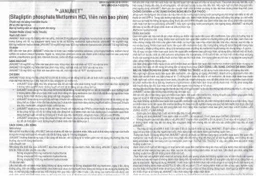 Viên nén Janumet 50mg/850mg MSD điều trị đái tháo đường típ 2 (4 vỉ x 7 viên)