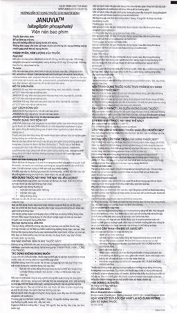 Viên nén Januvia 100mg MSD cải thiện kiểm soát đường huyết típ 2 (2 vỉ x 14 viên)