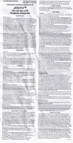 Viên nén Januvia 100mg MSD cải thiện kiểm soát đường huyết típ 2 (2 vỉ x 14 viên)