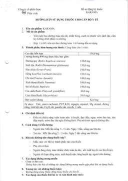 Viên nén Kakama Phúc Vinh điều trị thiểu năng tuần hoàn não, ứ huyết, đau đầu (60 viên)