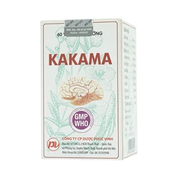 Viên nén Kakama Phúc Vinh điều trị thiểu năng tuần hoàn não, ứ huyết, đau đầu (60 viên)