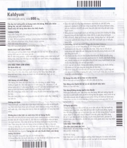 Thuốc Kaldyum 600mg Egis Pharma phòng ngừa, điều trị giảm kali huyết (50 viên)