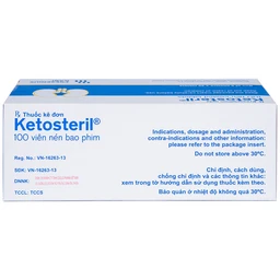 Thuốc Ketosteril Fresenius Kabi phòng ngừa và điều trị suy thận mạn (5 vỉ x 20 viên)