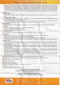 Viên nhai KiddieCal Catalent bổ sung canxi và vitamin D (30 viên)