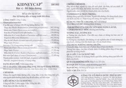 Thuốc Kidneycap OPC bát vị, bổ thận dương dùng cho người váng đầu, ù tai (5 vỉ x 10 viên)