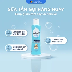 Sữa tắm gội cho bé Lactacyd Baby Gentle Care giảm rôm sảy, hăm kẽ (250ml) 2