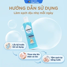 Sữa tắm gội cho bé Lactacyd Baby Gentle Care giảm rôm sảy, hăm kẽ (250ml) 5