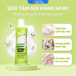 Sữa tắm gội cho bé Lactacyd Baby Extra Milky bảo vệ, nuôi dưỡng da và tóc (250ml) 2