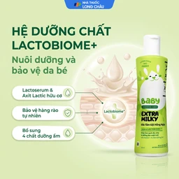Sữa tắm gội cho bé Lactacyd Baby Extra Milky bảo vệ, nuôi dưỡng da và tóc (250ml) 3