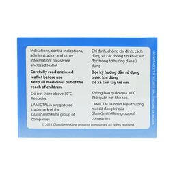 Viên nén Lamictal 25mg GSK điều trị động kinh và phòng ngừa bệnh rối loạn lưỡng cực (3 vỉ x 10 viên)