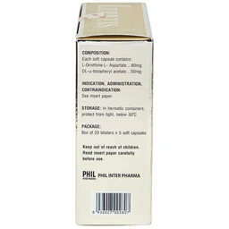 Viên nang mềm Lepatis Phil Inter hỗ trợ điều trị rối loạn chức năng gan (20 vỉ x 5 viên)