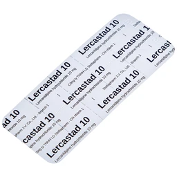 Viên nén Lercastad 10 Stella điều trị tăng huyết áp nguyên phát từ nhẹ đến trung bình (6 vỉ x 10 viên)