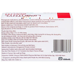 Viên nang cứng Lipanthyl 200mg Abbott bổ sung chế độ ăn kiêng trong điều trị tăng triglyceride (2 vỉ x 15 viên)