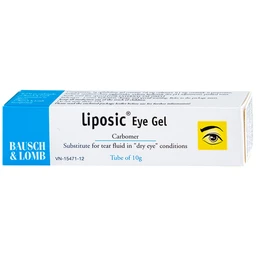Gel nhỏ mắt Liposic Eye Gel Bausch And Lomb điều trị triệu chứng cho bệnh khô mắt (10g)