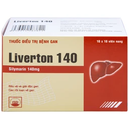 Thuốc Liverton 140 Pymepharco điều trị bệnh gan, giải độc gan, rối loạn về gan (10 vỉ x 10 viên) 