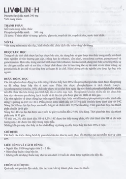 Viên nang mềm Livolin-H 300mg MEGA We care cải thiện bệnh gan, chán ăn, đau hạ sườn phải (10 vỉ x 10 viên)