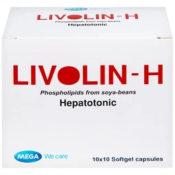 Viên nang mềm Livolin-H 300mg MEGA We care cải thiện bệnh gan, chán ăn, đau hạ sườn phải (10 vỉ x 10 viên) 5