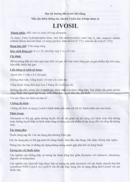 Viên nang cứng Livosil 140mg aconitum hỗ trợ điều trị viêm gan mạn tính, xơ gan (8 vỉ x 15 viên)