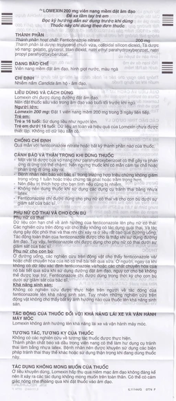 Viên đặt âm đạo Lomexin 200mg điều trị nhiễm nấm Candida âm hộ - âm đạo (1 vỉ x 6 viên)