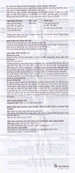 Viên đặt âm đạo Lomexin 200mg điều trị nhiễm nấm Candida âm hộ - âm đạo (1 vỉ x 6 viên)