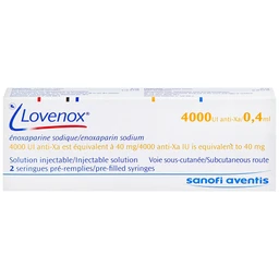 Dung dịch tiêm Lovenox 4000 anti-Xa IU/0.4 ml điều trị dự phòng bệnh thuyên tắc huyết khối tĩnh mạch (2 ống)