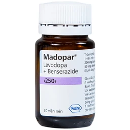 Viên nén Madopar Levodopa And Benserazide 250 Roche điều trị bệnh Parkinson vô căn (30 viên)